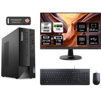 Lenovo Thinkcentre Neo 50S 11SX002VTXMNT2318 Harici GeForce GT 730 4 GB Intel Core i3 12100 20 GB Ram 1 TB SSD Tower FreeDos 23.8 inç Monitörlü Masaüstü Bilgisayar + PER4 BELLEK