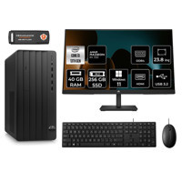 HP Tower 290 G9 8T2X0ES Harici Radeon RX 550 Intel Core i3 13100 40 GB Ram 256 GB SSD Tower Windows 11 Pro 23.8 inç Monitörlü Masaüstü Bilgisayar
