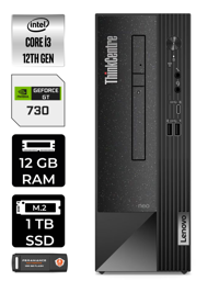 Lenovo NEO 50S 11SX002VTX Harici GeForce GT 730 2 GB Intel Core i3 12100 12 GB Ram 1 TB SSD Tower FreeDos Masaüstü Bilgisayar + PER4 BELLEK