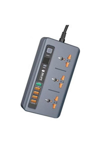 Relife Rl-316D 3'lü Soket 5'li USB Kablolu Akım Korumalı Priz