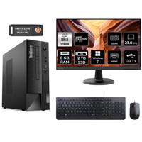 Lenovo Thinkcentre Neo 50S 11SX002VTX Harici Radeon RX 550 Intel Core i3 12100 8 GB Ram 2 TB SSD Tower Windows 11 Home 23.8 inç Monitörlü Masaüstü Bilgisayar
