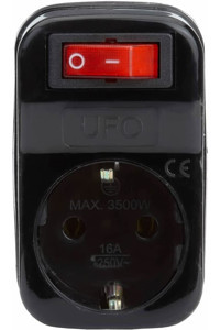 UFO 60884-1 Tekli Soket Kablosuz Tekli Akım Korumalı Priz
