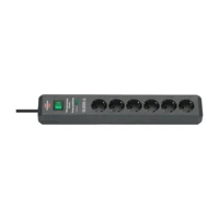 Brennenstuhl Secure-Tec 6'lı Soket 2 metre Kablolu Tekli Akım Korumalı Priz