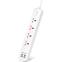 Lisa Butik 4'lü Soket 1.2 metre 6'lı USB Kablolu Çiftli Akım Korumalı Priz
