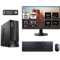 Lenovo Thinkcentre Neo 50S 11SX002VTXMNT3336 Harici GeForce RTX 3060 Ti Intel Core i3 12100 40 GB Ram 256 GB SSD Tower FreeDos 21.5 inç Monitörlü Masaüstü Bilgisayar + PER4 BELLEK