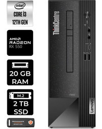 Lenovo Thinkcentre Neo 50S 11SX002VTXP369 Harici Radeon RX 550 Intel Core i3 12100 20 GB Ram 2 TB SSD Tower Windows 11 Home Masaüstü Bilgisayar + PER4 BELLEK