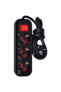 Smart Socket 3'lü Soket 3 metre 2'li USB Kablolu Tekli Akım Korumalı Priz