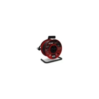 Acar 82454 3500 W Kalın Topraklı 4'lü 40 m Makaralı Uzatma Kablolu Priz Siyah