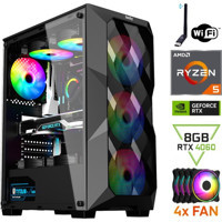 Izoly MARDUK Harici GeForce RTX 4060 AMD Ryzen 5 5500 16 GB Ram GDDR6 512 GB SSD Tower FreeDos Masaüstü Bilgisayar