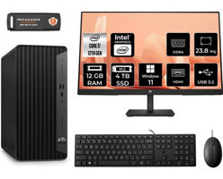 HP Pro Tower 400 G9 6U3M9EAMNT360 Dahili Intel UHD Graphics Intel Core i7 12700 12 GB Ram 4 TB SSD Tower Windows 11 Home 23.8 inç Monitörlü Masaüstü Bilgisayar + PER4 BELLEK