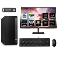 HP Tower 290 G9 8T2W9ES Harici GeForce GT 730 4 GB Intel Core i5 13500 32 GB Ram 2 TB SSD Tower Windows 11 Pro 23.8 inç Monitörlü Masaüstü Bilgisayar