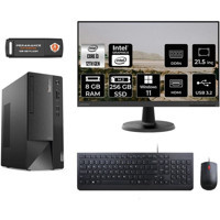 Lenovo Thinkcentre Neo 50T 11SC001ATXMNT401 Harici GeForce RTX 3060 Ti Intel Core i3 12100 8 GB Ram 256 GB SSD Tower Windows 11 Pro 21.5 inç Monitörlü Masaüstü Bilgisayar + PER4 BELLEK