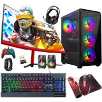 Turbox TX5140 Harici GeForce RTX 3060 Ti Intel Core i5 8400 16 GB Ram 512 GB SSD Tower FreeDos 23.6 inç Monitörlü Masaüstü Bilgisayar