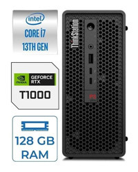 Lenovo WS P3 ULTRA SFF 30HA000QTX32 Harici Quadro T1000 Intel Core i7 13700K 128 GB Ram DDR5 2 TB HDD + 512 GB SSD Tower Windows 11 Pro Masaüstü Bilgisayar