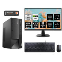 Lenovo Thinkcentre Neo 50T 12JD0008TR Harici GeForce GT 730 4 GB Intel Core i7 13700 48 GB Ram 2 TB SSD Tower Windows 11 Pro 23.8 inç Monitörlü Masaüstü Bilgisayar