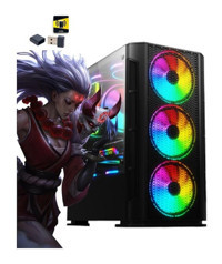 Ramtech X10 Harici Radeon RX 580 AMD Ryzen 5 5500 32 GB Ram 960 GB SSD Tower FreeDos Masaüstü Bilgisayar