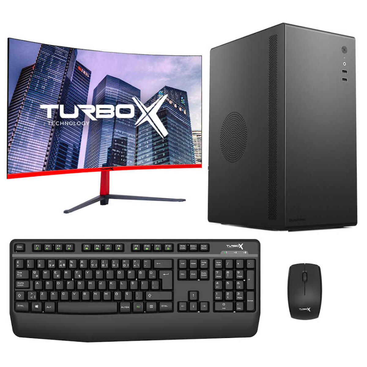 Turbox TX3804 Dahili Intel HD Graphics 4600 Intel Core i5 4440 16 GB Ram DDR3 512 GB SSD Tower FreeDos Masaüstü Bilgisayar