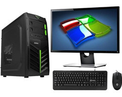 Zeiron ZİNC X20 Harici GeForce GT 730 Intel Core i5 650 8 GB Ram 320 GB HDD SSD Tower FreeDos 21.5 inç Monitörlü Masaüstü Bilgisayar