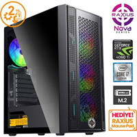 Raxius Nova G1 I7 406T-27F15F Harici GeForce RTX 4060 Ti Intel Core i7 12700F 64 GB Ram 1 TB SSD Tower Windows 11 Pro Masaüstü Bilgisayar