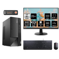 Lenovo Thinkcentre Neo 50T 12JD0008TR Harici Radeon RX 550 Intel Core i7 13700 12 GB Ram 4 TB SSD Tower Windows 11 Pro 23.8 inç Monitörlü Masaüstü Bilgisayar