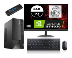 Lenovo Thinkcentre Neo 50T GEN4 12JB005DTRMG132 Harici GeForce RTX 3060 Ti Intel Core i5 12400 32 GB Ram 512 GB SSD Tower Windows 11 Home 23.8 inç Monitörlü Masaüstü Bilgisayar + Zetta Flash Bellek