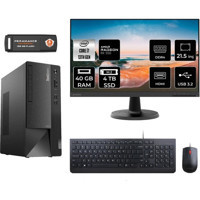 Lenovo Thinkcentre Neo 50T 12JD0008TRMNT1340 Harici Radeon RX 550 Intel Core i7 13700 40 GB Ram 4 TB SSD Tower FreeDos 21.5 inç Monitörlü Masaüstü Bilgisayar + PER4 BELLEK