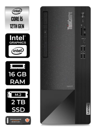 Lenovo Thinkcentre Neo 50T 11SE00BJTX Dahili Intel UHD Graphics Intel Core i5 12400 16 GB Ram 2 TB SSD Tower Windows 11 Pro Masaüstü Bilgisayar + PER4 BELLEK