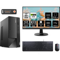 Lenovo Thinkcentre Neo 50T 12JD0008TRMNT3381 Harici GeForce RTX 3060 Ti Intel Core i7 13700 36 GB Ram 256 GB SSD Tower Windows 11 Home 23.8 inç Monitörlü Masaüstü Bilgisayar + PER4 BELLEK