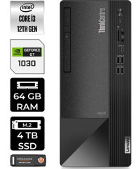 Lenovo Thinkcentre Neo 50T 11SC001ATXP400 Harici GeForce RTX 3060 Ti Intel Core i3 12100 64 GB Ram 4 TB SSD Tower Windows 11 Home Masaüstü Bilgisayar + PER4 BELLEK
