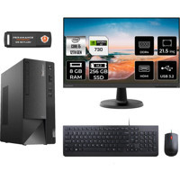 Lenovo Thinkcentre Neo 50T 11SE00BJTXMNT2301 Harici GeForce GT 730 4 GB Intel Core i5 12400 8 GB Ram 256 GB SSD Tower FreeDos 21.5 inç Monitörlü Masaüstü Bilgisayar + PER4 BELLEK