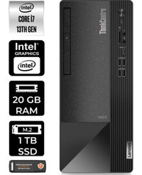 Lenovo Thinkcentre Neo 50T 12JD0008TRP318 Harici GeForce RTX 3060 Ti Intel Core i7 13700 20 GB Ram 1 TB SSD Tower FreeDos Masaüstü Bilgisayar + PER4 BELLEK
