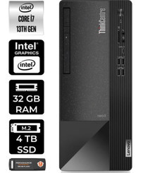 Lenovo Thinkcentre Neo 50T 12JD0008TRP330 Harici GeForce RTX 3060 Ti Intel Core i7 13700 32 GB Ram 4 TB SSD Tower FreeDos Masaüstü Bilgisayar + PER4 BELLEK
