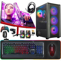 Turbox TX4895 Harici Radeon RX 560 AMD Ryzen 5 5500 16 GB Ram 512 GB SSD Tower FreeDos 23.6 inç Monitörlü Masaüstü Bilgisayar