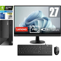 Lenovo Thinkcentre Neo 50T GEN4 912JB005ATR41 Harici GeForce RTX 3060 Ti Intel Core i7 13700 8 GB Ram 256 GB SSD Tower Windows 11 Pro 27 inç Monitörlü Masaüstü Bilgisayar + Zetta Flash Bellek