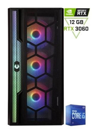Pcbox Harici GeForce RTX 3060 Intel Core i5 10400F 16 GB Ram DDR4 1 TB SSD Tower FreeDos Masaüstü Bilgisayar