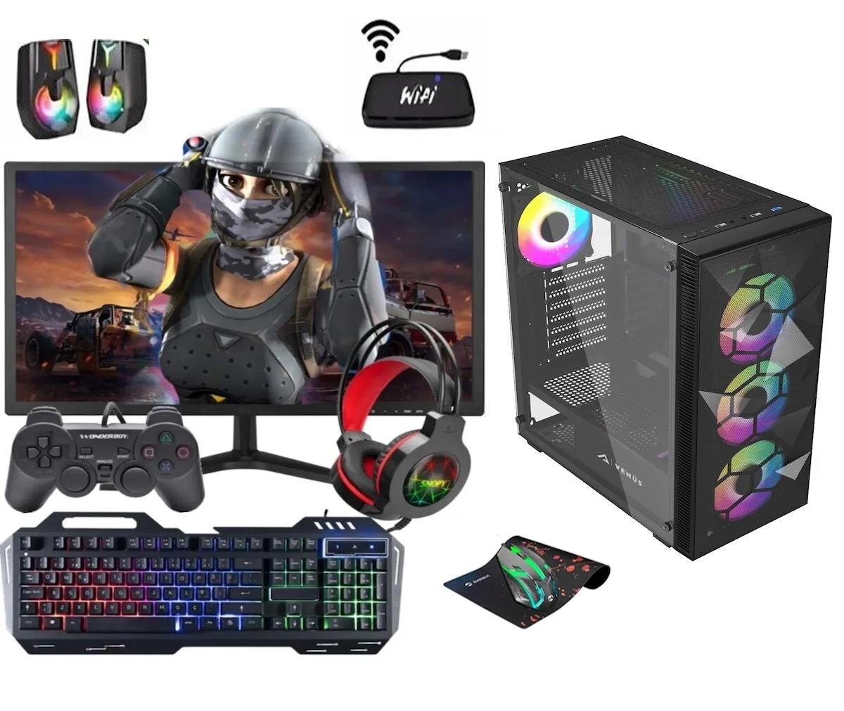 Cachex FX60S Harici Radeon RX 550 Intel Core i5 3470 16 GB Ram 500 GB HDD + 256 GB SSD Tower FreeDos 23.8 inç Monitörlü Masaüstü Bilgisayar