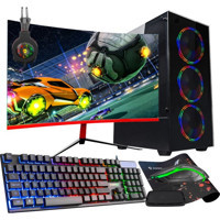Ramtech Full Force FF43 Harici GeForce RTX 3060 Ti Intel Core i5 4570 16 GB Ram 500 GB HDD + 512 GB SSD Tower FreeDos 23.6 inç Monitörlü Masaüstü Bilgisayar