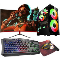 Zeiron WONDER X50 Harici GeForce RTX 3060 Ti Intel Core i5 3470 8 GB Ram 256 GB + 1 TB SSD Tower FreeDos 23.8 inç Monitörlü Masaüstü Bilgisayar