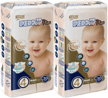 Pedo Plus 4 Numara Bantlı Bebek Bezi 60'lı