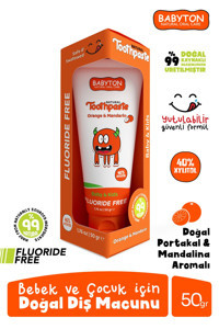 Babyton Portakallı Organik Florürsüz Çocuk Diş Macunu 50 gr