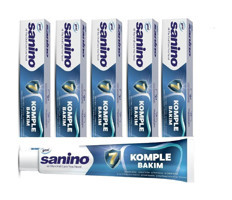 Sanino Komple Bakım Naneli Florürsüz Diş Macunu 5x75 ml