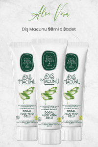 Eyüp Sabri TuncerAloe Veralı Organik Florürsüz Diş Macunu 3x90 ml