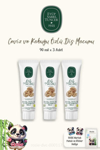Eyüp Sabri Tuncer Cevizli Organik Florürsüz Diş Macunu 3x90 ml