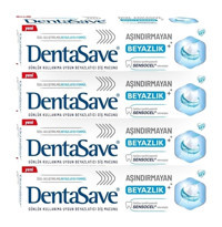 Dentasave Aşındırmayan Beyazlık Florürlü Diş Macunu 4x75 ml