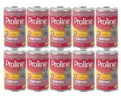 Proline Somonlu Parça Etli-Soslu Yaş Kedi Maması 10x400 gr