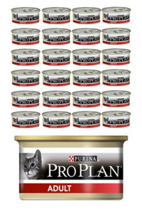 Pro Plan Tavuk Parça Etli-Soslu Yaş Kedi Maması 24x85 gr