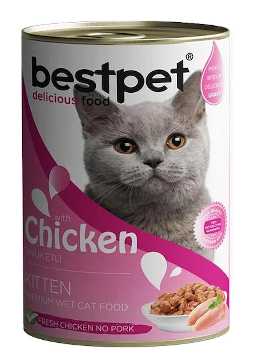 Bestpet Tavuk Jöleli Yaş Kedi Maması 400 gr