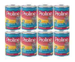 Proline Alabalık-Somonlu Parça Etli-Soslu Yaş Kedi Maması 8x400 gr