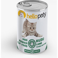Hello Paty Kuzu Eti Parça Etli-Soslu Yaş Kedi Maması 24x415 gr