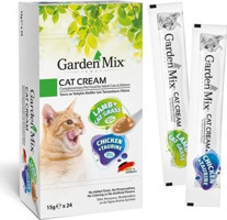Garden Mix Cream Kuzu-Tavuk Jöleli-Yaş Kedi Maması 24x14 gr